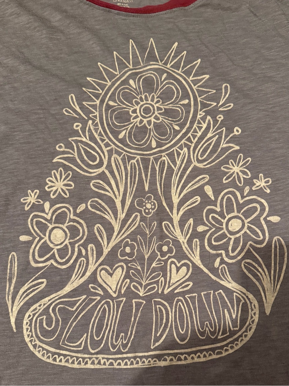 Natural Life Oversized Graphic T-shirt Cotton Size XL - Picture 2 of 3